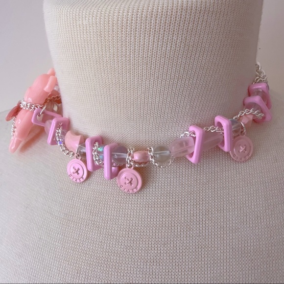 Pink Choker Necklace - Picture 4 of 6